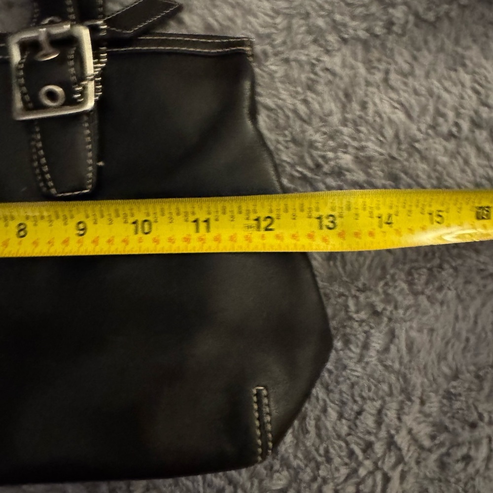 COACH Y2K Black Leather Legacy Satchel Handbag - Picture 5 of 14